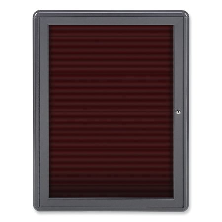 GHENT Enclosed Letterboard, 24.13 x 33.75, Gray Powder-Coated Aluminum Frame OVG1BBG